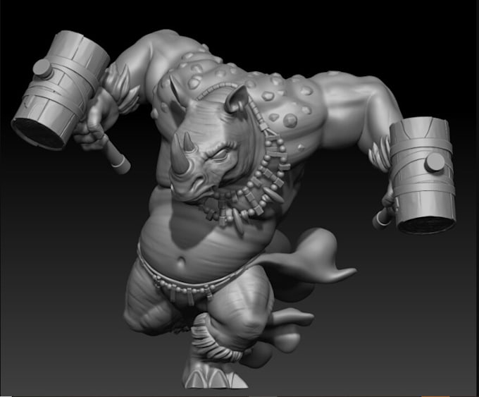 Gig Preview - Shape out 3d animal miniature,40k warhammer, tabletop model, 3d helmet for print