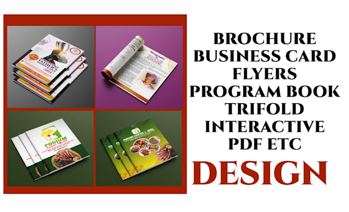 Gig Preview - Design professional flyers, brochures, trifold and interactive PDF