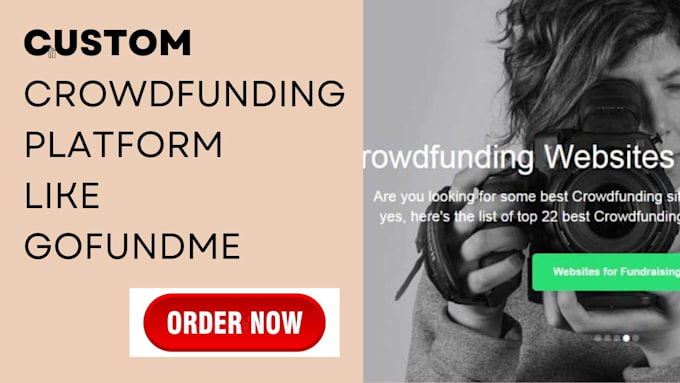 Gig Preview - Build custom crowdfunding platform like gofundme any donation website