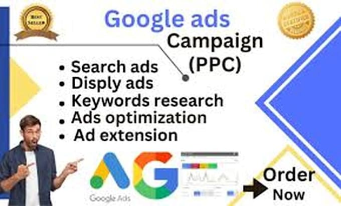 Gig Preview - Setup your google ads and manage high performance PPC campaign