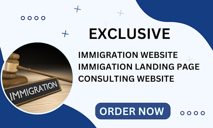 Gig Preview - Design immigration website attorney website lawyer website law firm website