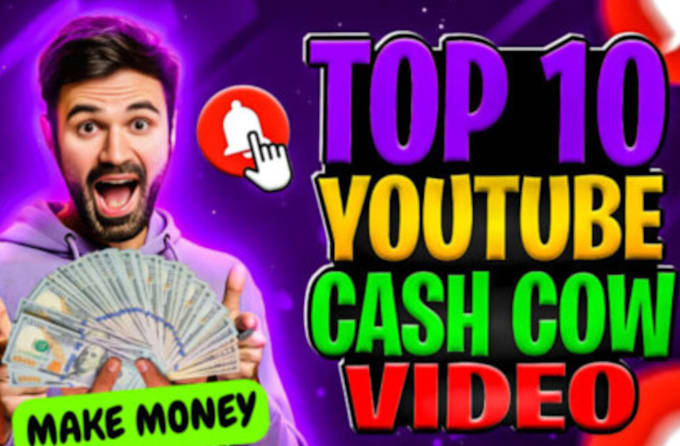 Gig Preview - Create top 10 cash cow faceless videos and cash cow youtube automation channel