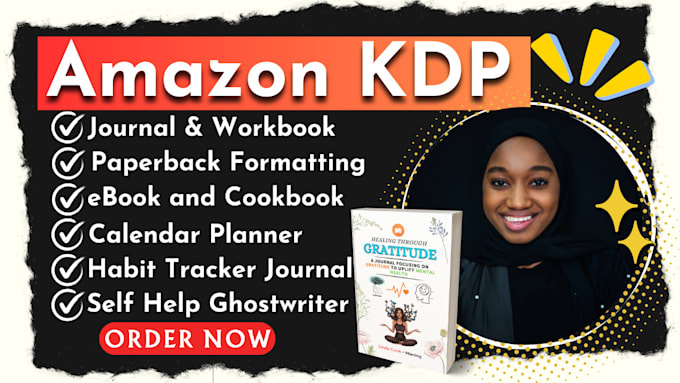 Gig Preview - Write workbook, diary, self help ebook, affirmation journal, kindle publishing