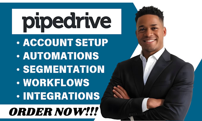 Gig Preview - Do pipedrive deal pipeline automation lead importation insight list segmentation