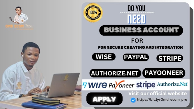 Gig Preview - Provide already made and create new stripe wise paypal payoneer authorize square