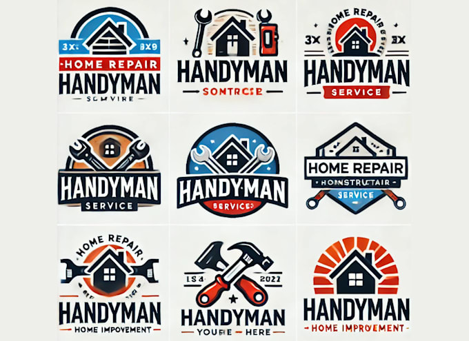 Gig Preview - Make outstanding roofing, handyman, home repair, remodeling logo