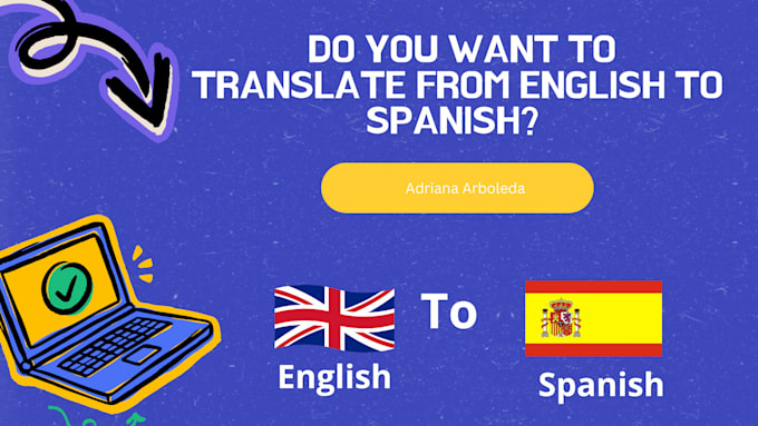 Gig Preview - Translate from english to spanish