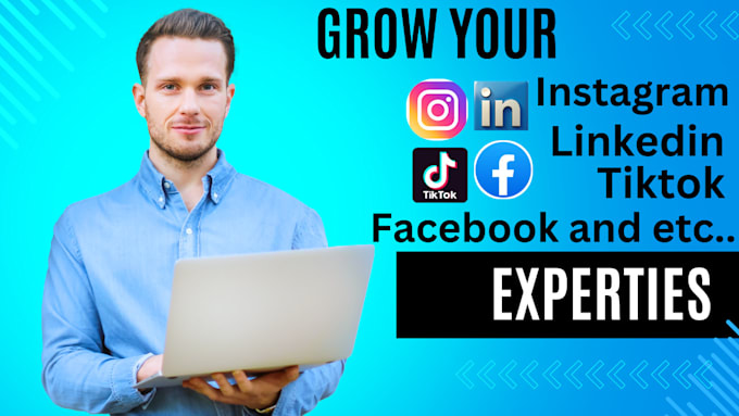 Gig Preview - Grow your instagram linkedin facebook tiktok and others with organic follower