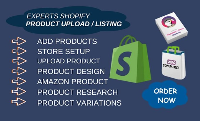 Gig Preview - Setup shopify, ebay, and amazon product listing for bulk uploads