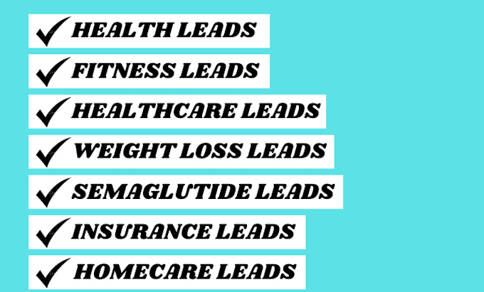 Gig Preview - Generate health insurance leads insurance leads health insurance lead generation