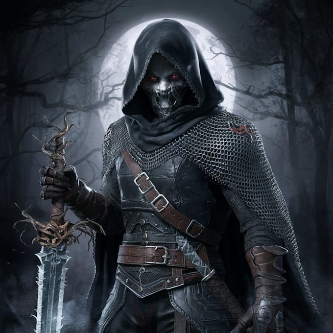 Bestseller - create a fantasy, dark fantasy character concept