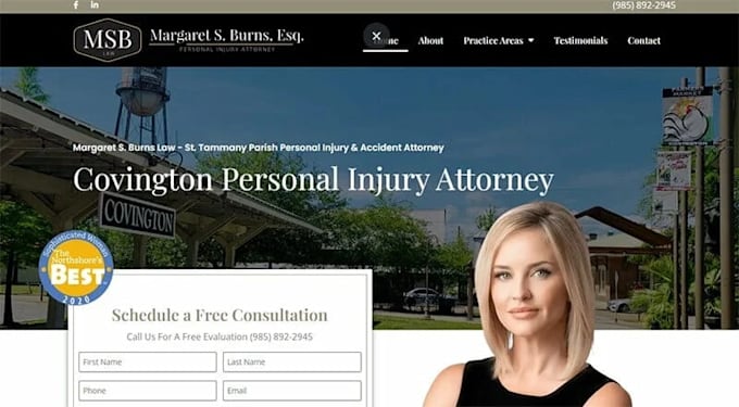 Gig Preview - Build law firm website, attorney, lawyer, legal office wordpress website