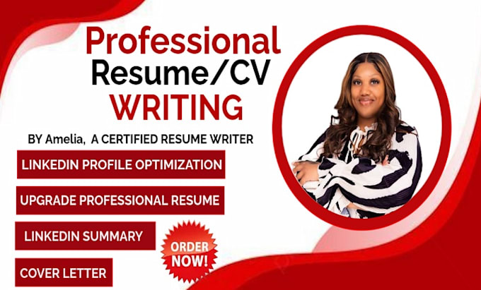 Gig Preview - Write, edit your resume, CV letter, optimize and update your linkedin profile