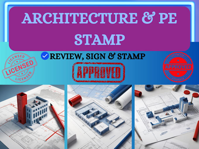 Gig Preview - Pe stamp, review and seal architectural drawings in USA for city permit approval