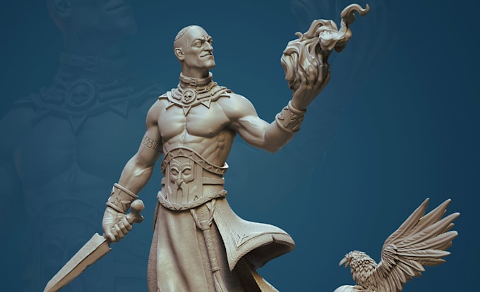 Gig Preview - 3d realistic character, 3d figurine, action figure, 3d miniature, tabletop model