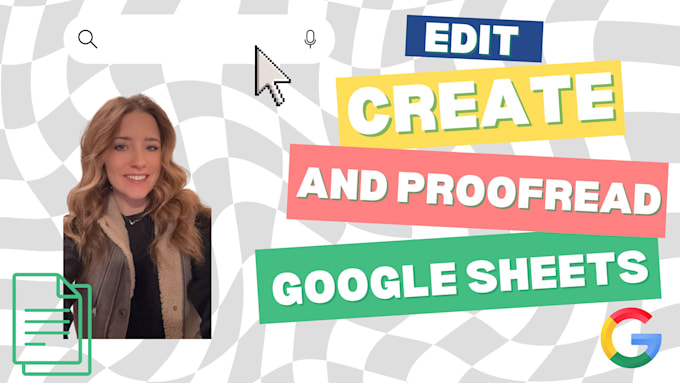 Gig Preview - Create, edit or proofread any google sheet