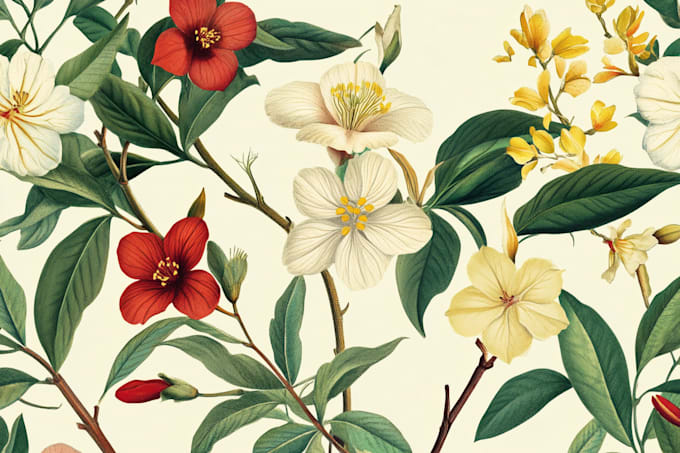 Gig Preview - Draw vector botanical illustrations of plants and flowers