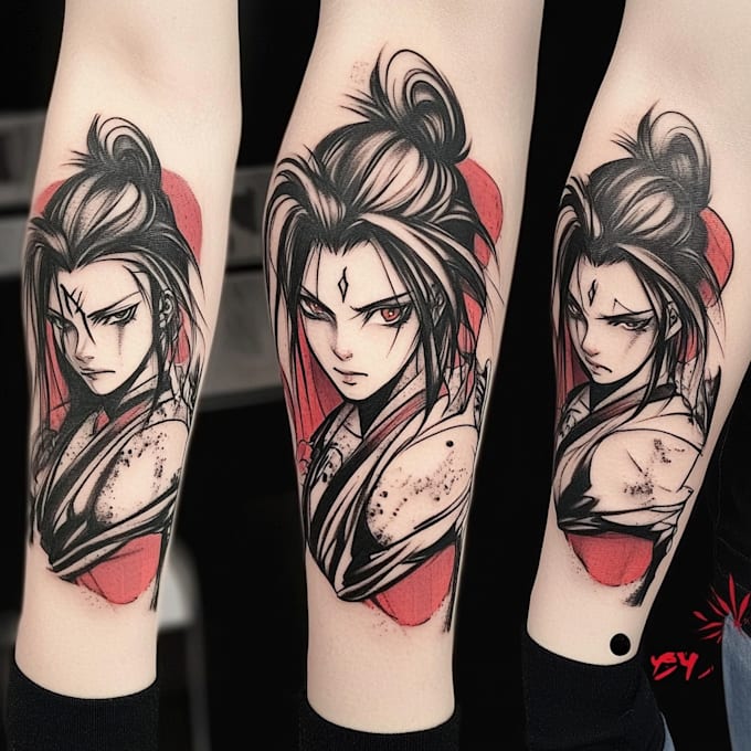 Gig Preview - Make your dream anime, manga tattoo design