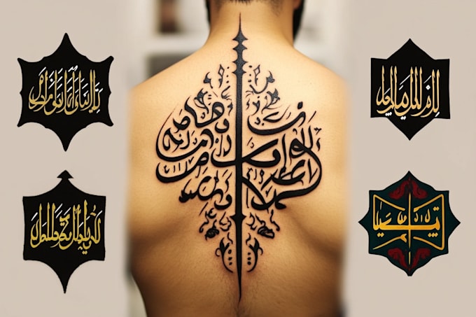 Gig Preview - Create arabic and persian minimal calligraphy tattoo