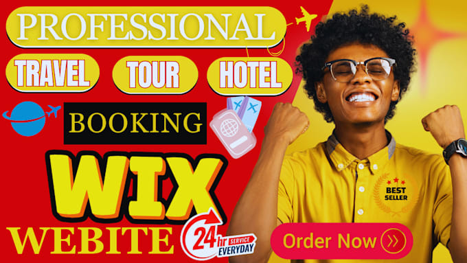 Gig Preview - Create travel,hotel flights,cars booking, tour agency website or design wix web