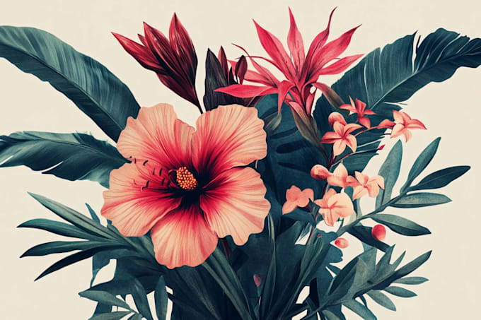 Gig Preview - Draw botanical illustrations of flowers, plants, fruits