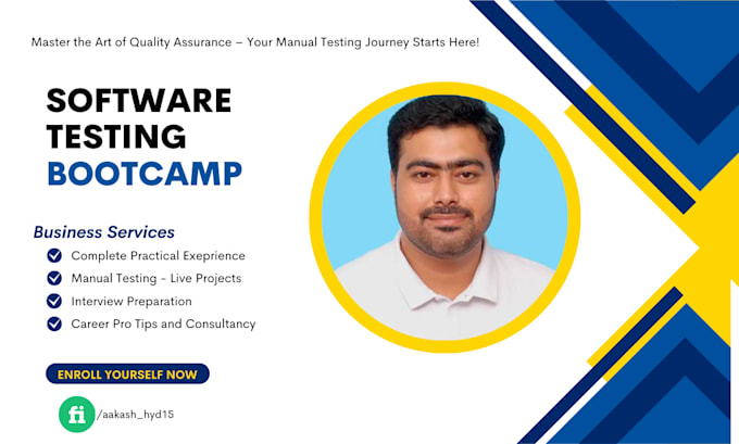 Gig Preview - Provide you software qa testing career bootcamp training