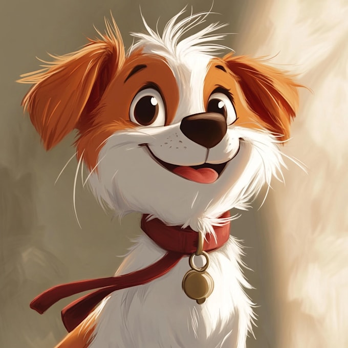 Gig Preview - Draw disney cartoon portrait of cat, dog or any pets