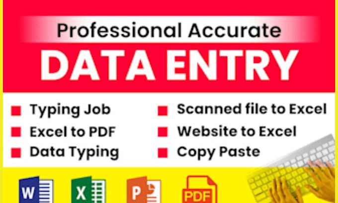 Bestseller - data entry, copy and paste ,web research, data processing