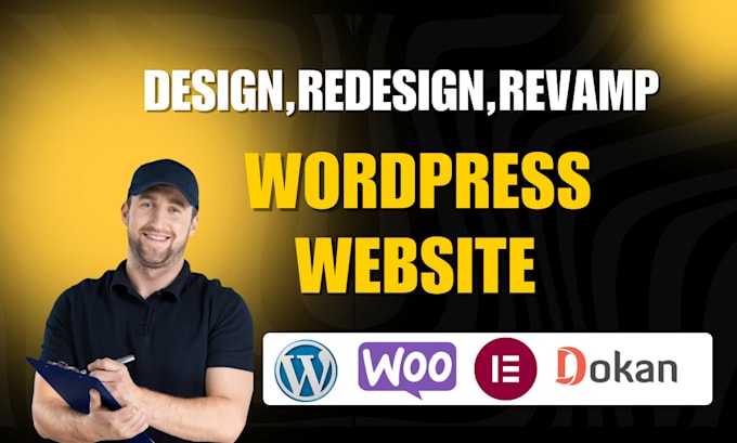 Gig Preview - Design, redesign, revamp, or clone responsive wordpress site with elementor