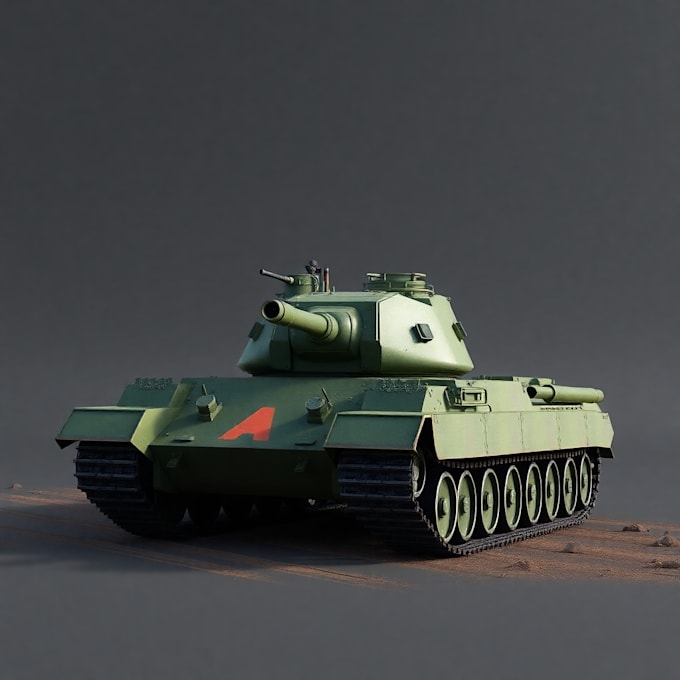 Gig Preview - Do 3d stylized premium tank,plane,3d car modeling,game asset modeling texturing