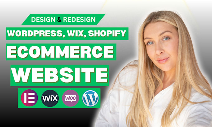 Gig Preview - Do custom wordpress, wix, shopify ecommerce store, website dropshipping design