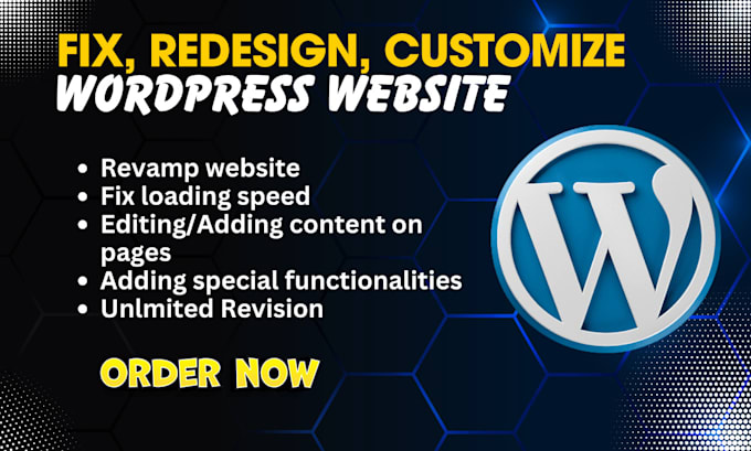 Gig Preview - Create fix clean responsive wordpress website, wordpress changes, elementor pro