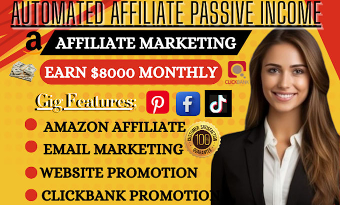 Gig Preview - Boost affiliate link affiliate marketing website clickbank amazon sales funnel