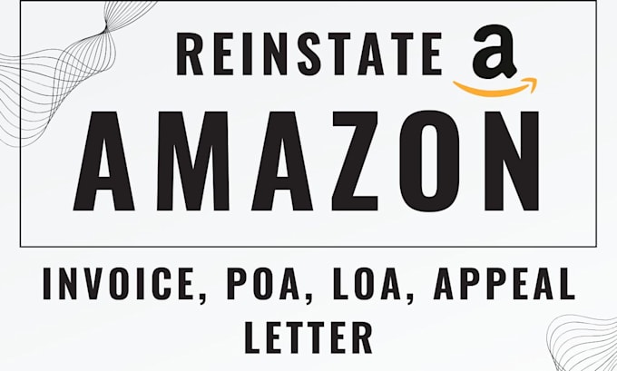 Gig Preview - Reopen amazon appeal letter loa poa live chat