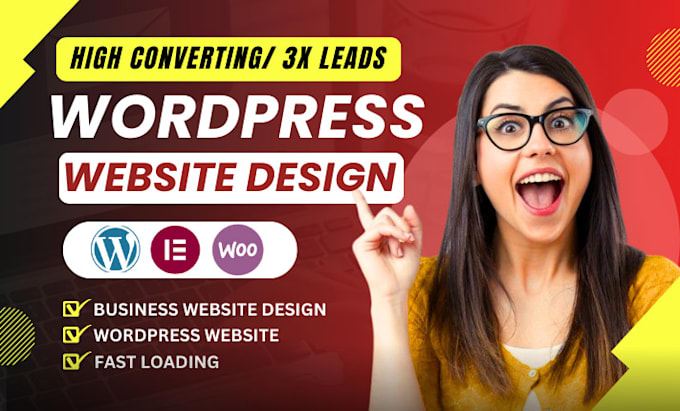 Gig Preview - Build modern responsive wordpress website design or redesign