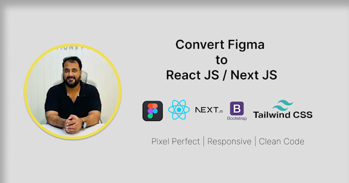 Gig Preview - Build react or  next js using tailwind CSS or bootstrap