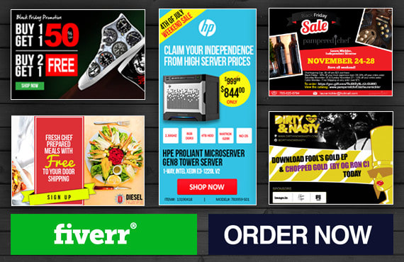 Gig Preview - Design professional web banners or flyers or social media banners