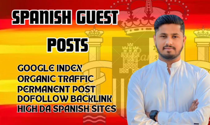 Gig Preview - Do spanish guest posts on high da 50 spanish sites