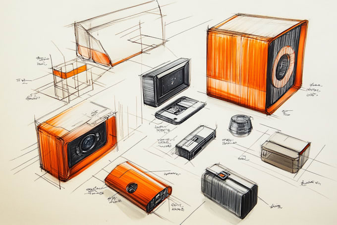 Gig Preview - Develop industrial and product design concept by sketches