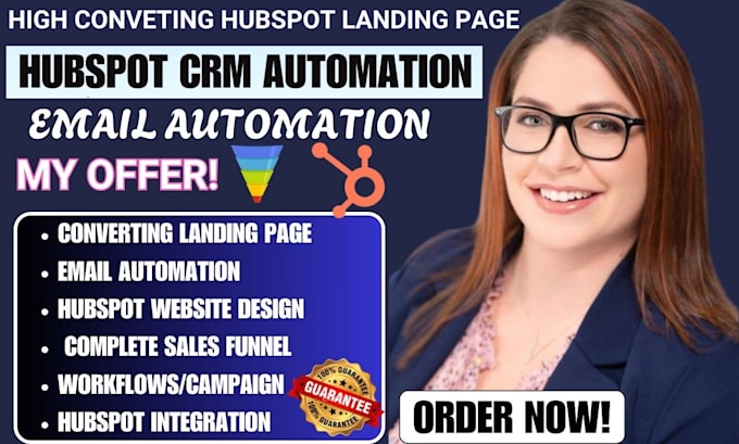 Gig Preview - Do hubspot landing page hubspot sales closer hubspot automations or workflows