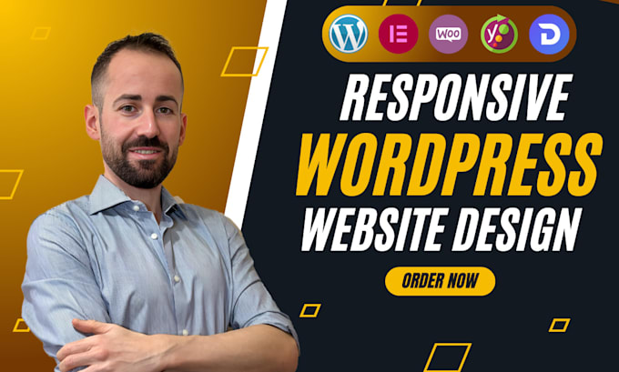 Gig Preview - Build responsive wordpress website design and development