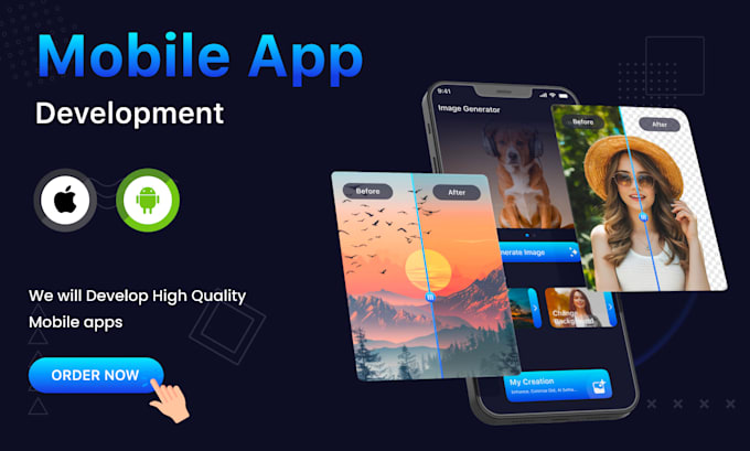 Gig Preview - Do mobile app development android and ios development