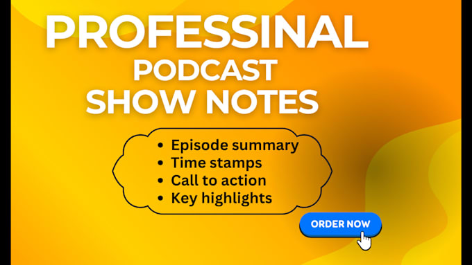 Gig Preview - Write your podcast show notes