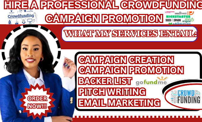 Gig Preview - Crowfunding campaign promotion, on kicksarter,indiego,gofundme