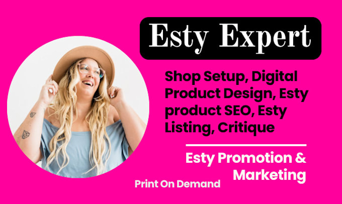 Gig Preview - Promote etsy shop design etsy digital product esty promotion esty critique esty