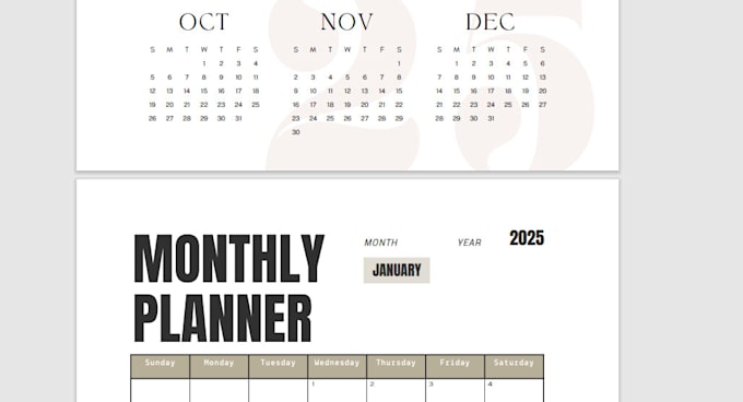 Gig Preview - Create custom digital and printable planners