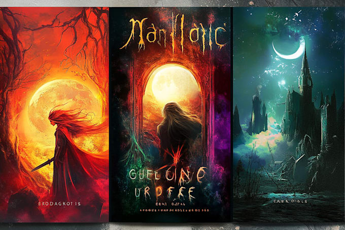 Gig Preview - Design a fantasy, sci fi, or horror, book cover