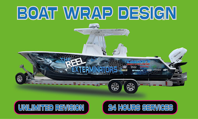 Gig Preview - Design ship wrap ,stunning boat and professional boat wrap