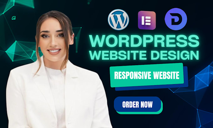 Gig Preview - Create wordpress website, revamp wordpress design, redesign website development