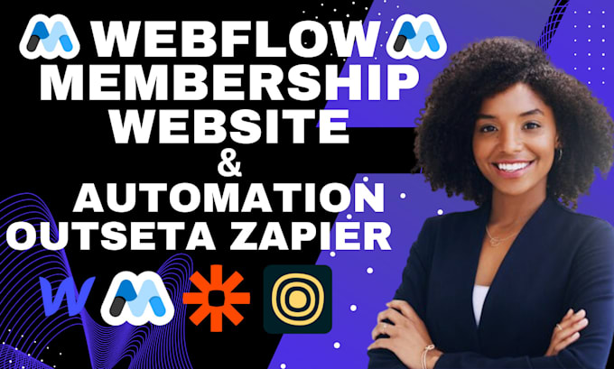 Gig Preview - Webflow membership website ai chatbot memberstack API integration memberful